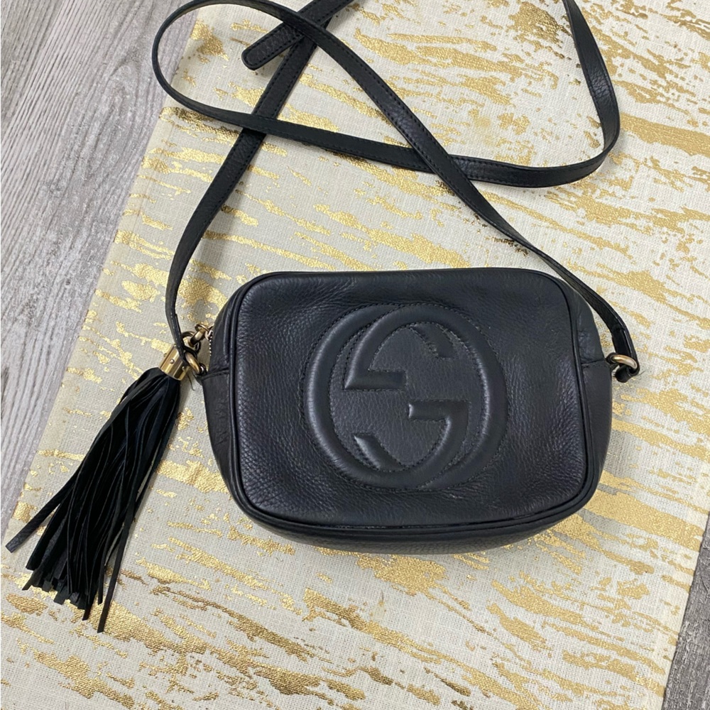 Gucci soho disco crossbody back (black)